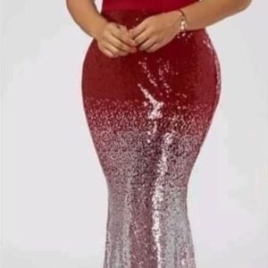 Robe rouge pailletée Briant